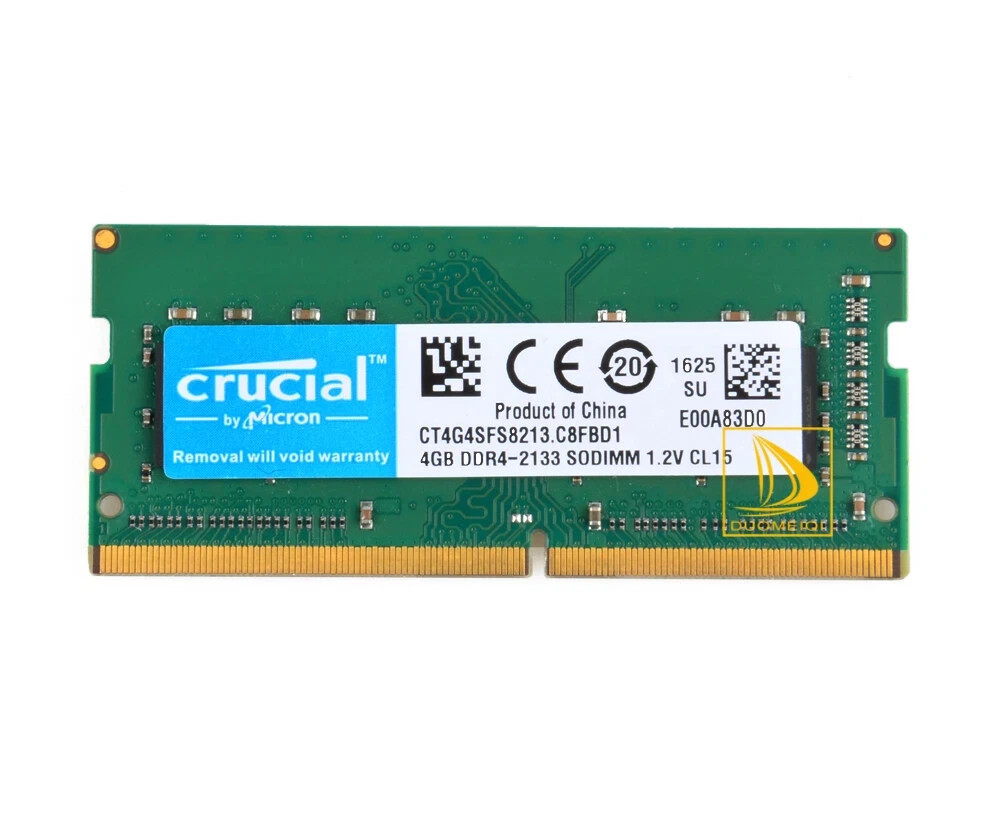 Crucial 4GB DDR4 SO-DIMM PC4-17000 DDR4-2133 Non-ECC CT4G4SFS8213 260-Pin