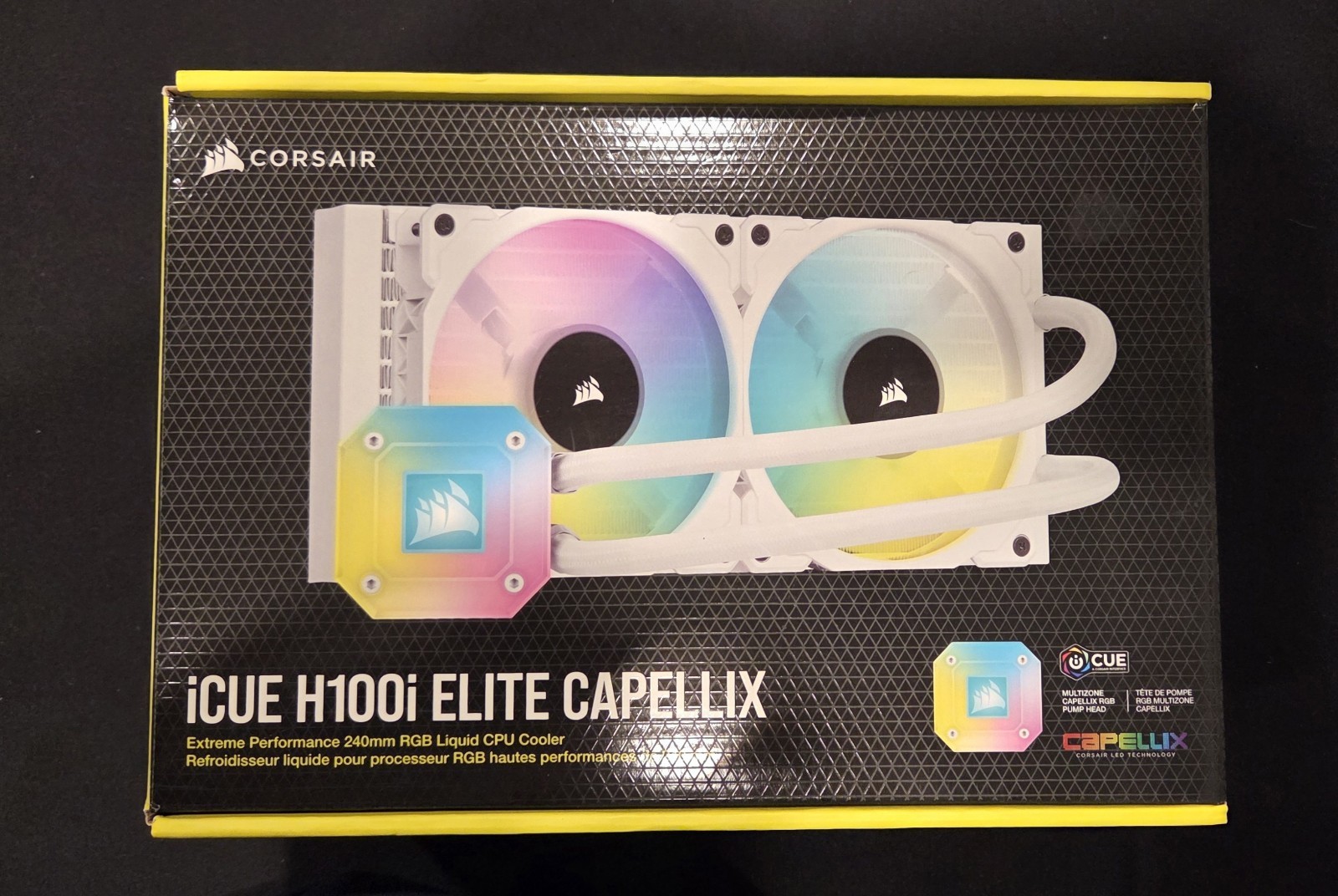 Corsair iCUE H100i ELITE CAPELLIX Liquid CPU Cooler — White