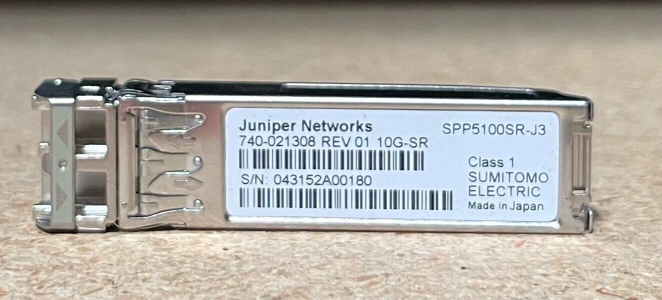Juniper Networks EX-SFP-10GE-SR SFP-10GE-SR 740-021308 Transceiver Module