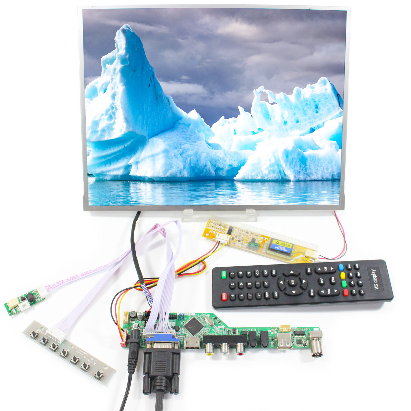 HDVGA USB   TV Board T.V56.03 with 13.3inch TM133XG 1024X768 LCD Screen