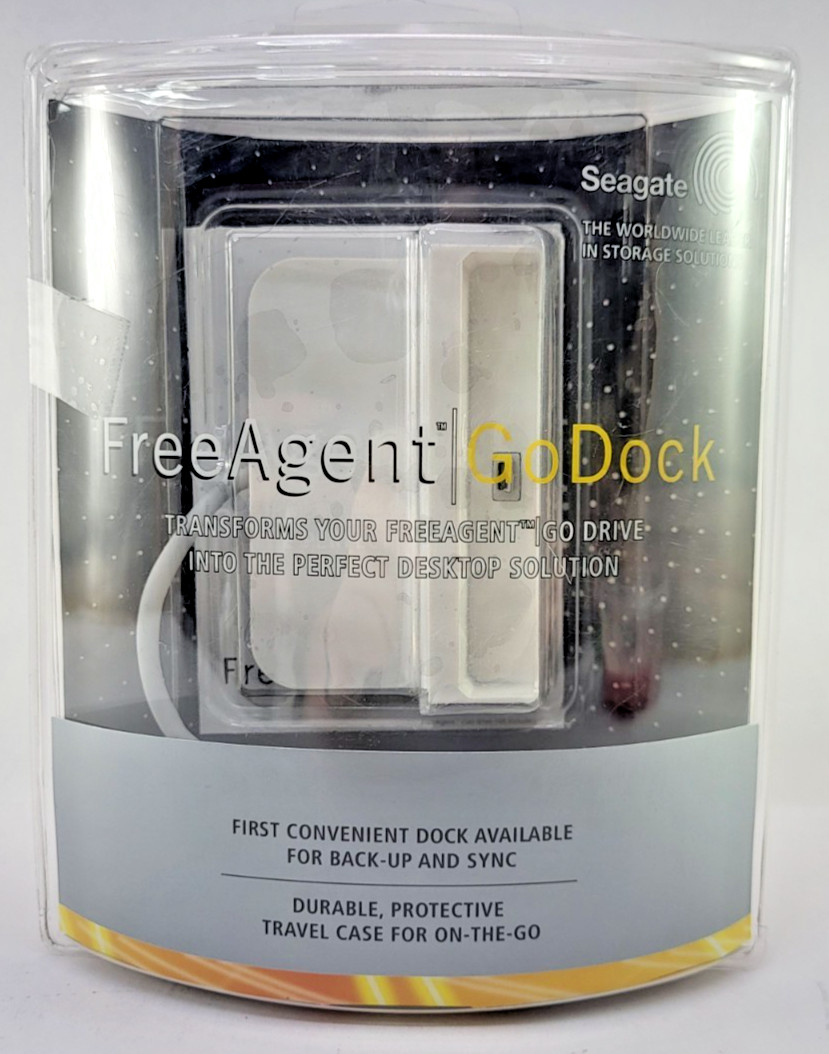 Seagate Free Agent Go Dock White with Travel Case - New Sealed
