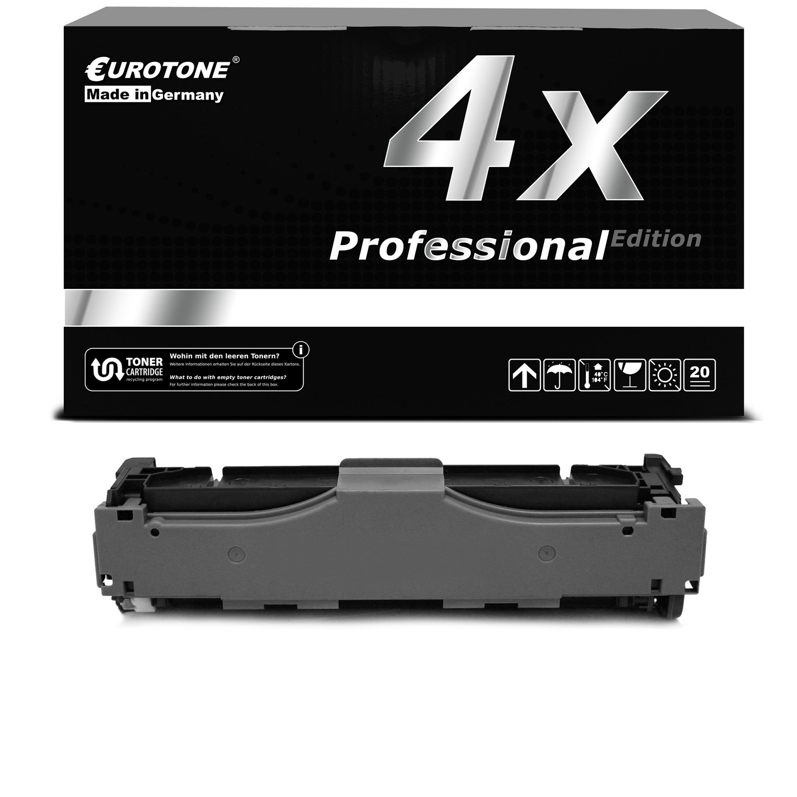 4X Eurotone Pro Cartridge BLACK XXL For HP Color LaserJet Pro MFP M-477-FDW