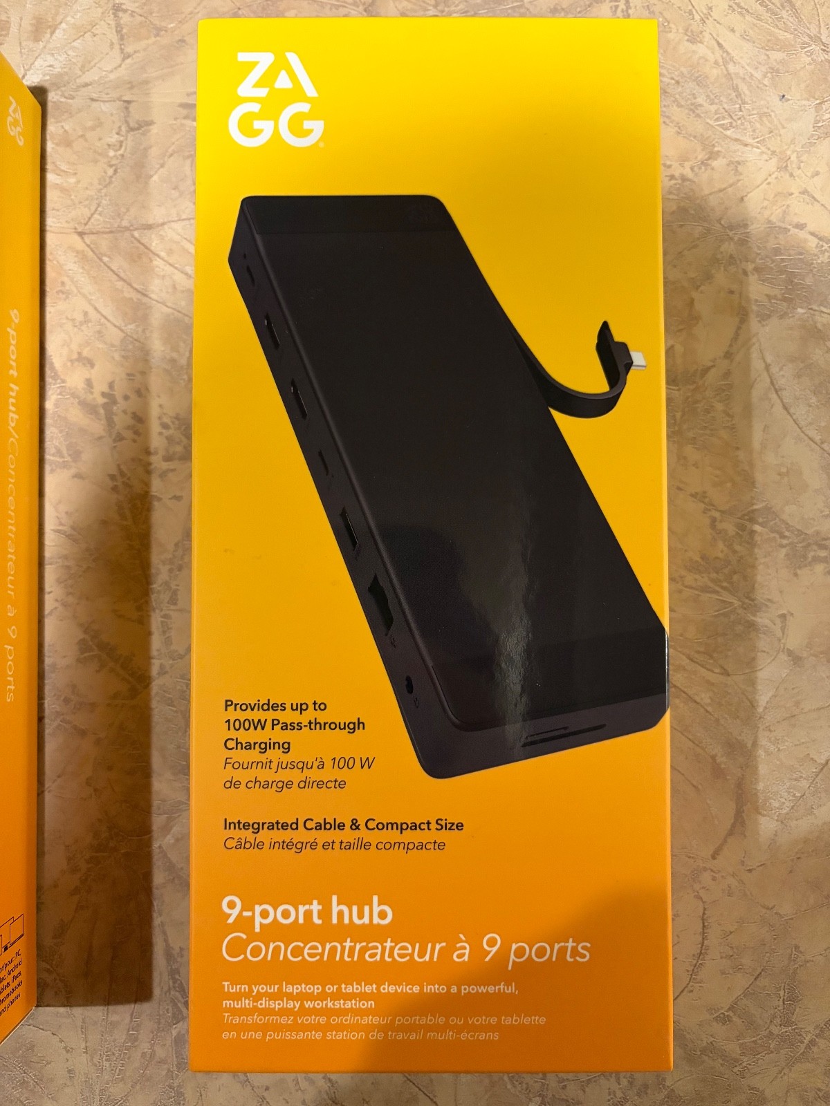 ZAGG 9-Port Hub – 2 USB-C, 2 HDMI (4K 60Hz), 1 USB-A (10Gbps), SD & MicroSD