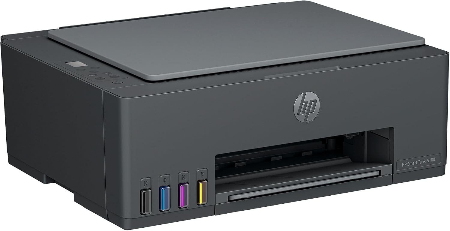 HP Smart Tank 5100 All-in-One Inkjet Printer, Color Mobile Print, Copy, Scan Up