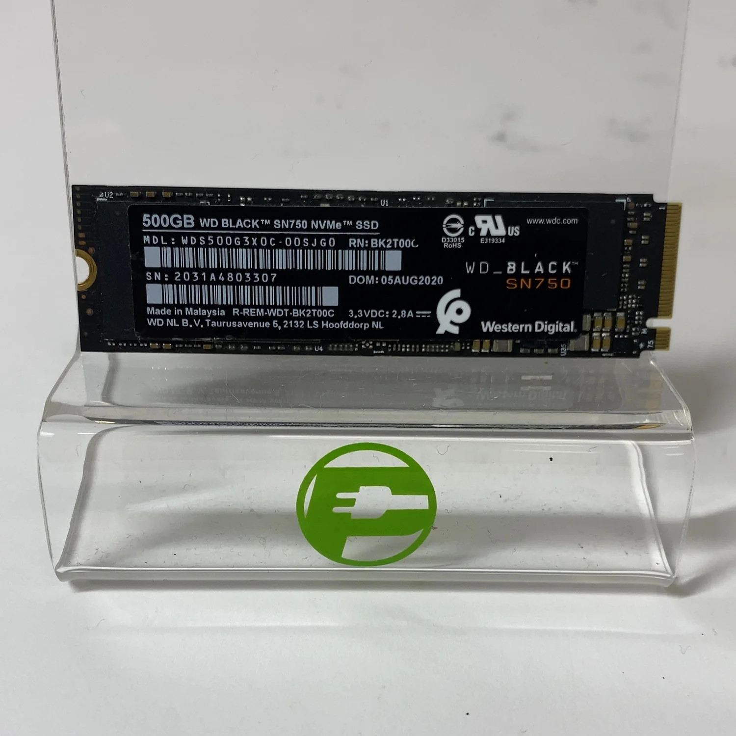 Western Digital WD 2280mm Black SN750 500GB SSD WDBRPG5000ANC-WRSN