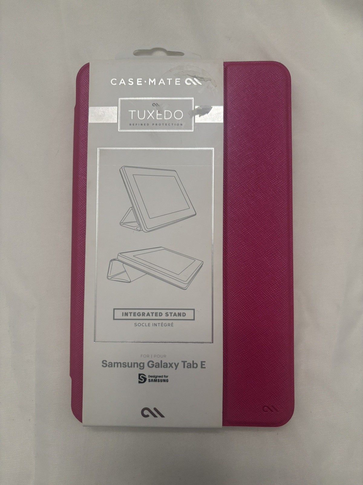 Case-Mate Tuxedo Folio Case for Samsung Galaxy Tab E - Pink