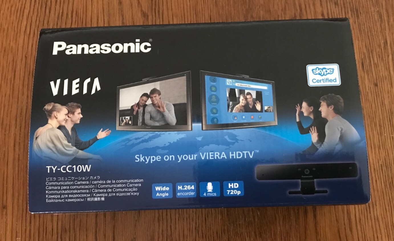Panasonic TY-CC10W Viera HDTV TV Web Camera Skype Certified HD 720P Wide Angle