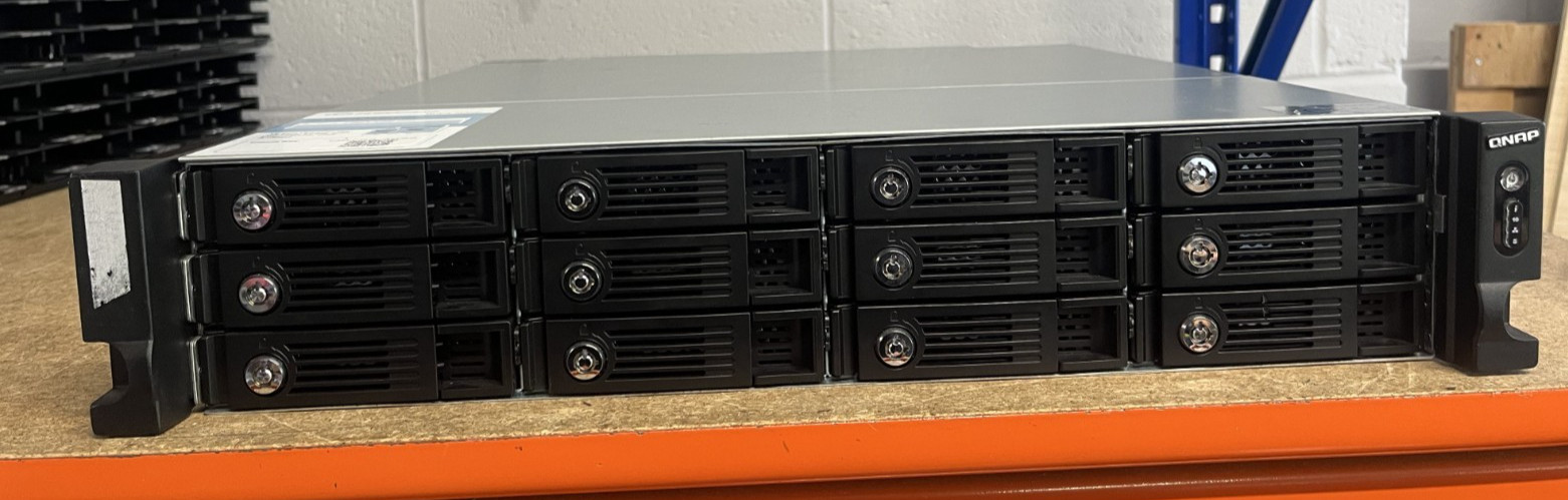 TVS-1271U-RP QNAP 12 Bay NAS 8GB Memory With 2 x Dual Port Ethernet Cards Tested