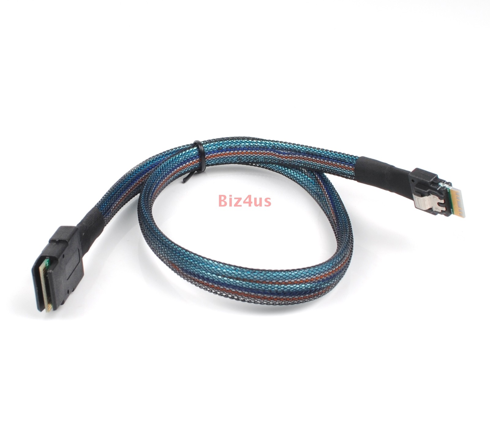Lot Slim SAS 4.0 SFF-8654 4i 38pin to Mini SAS SFF-8087 Connection Cable 50cm/1m