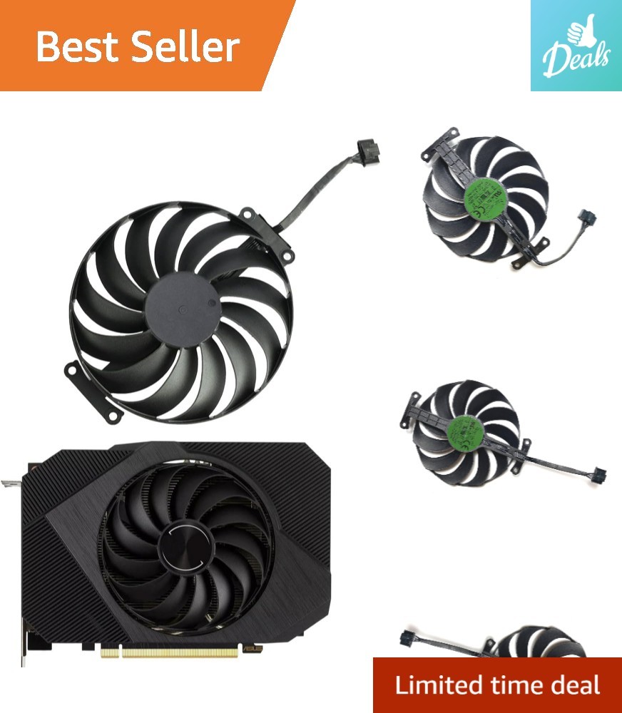 95MM 6-Pin ASUS Phoenix GPU Cooling Fan for RTX 3050/3060 - Quiet & Efficient