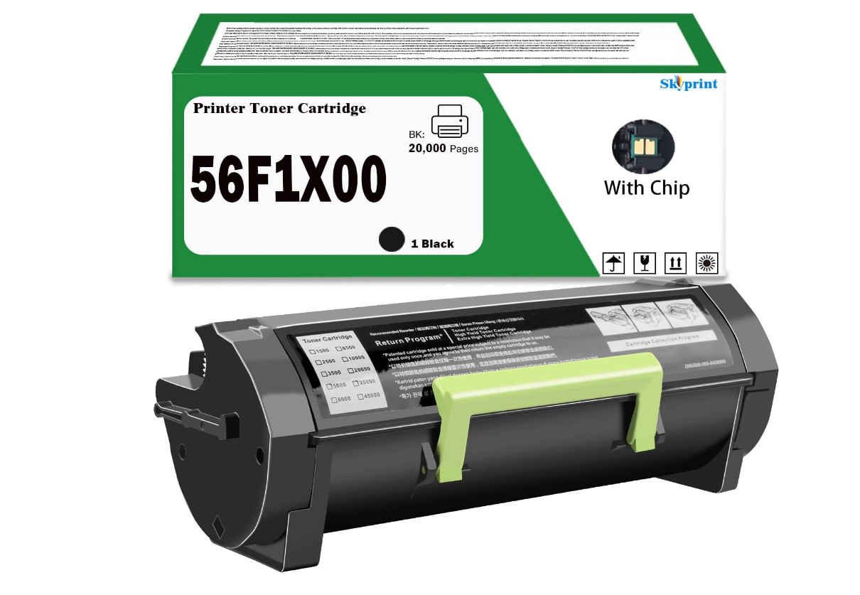CS421dn 56F1X00 Black Toner Cartridge Extra High Yield (with Chip) Compatible wi