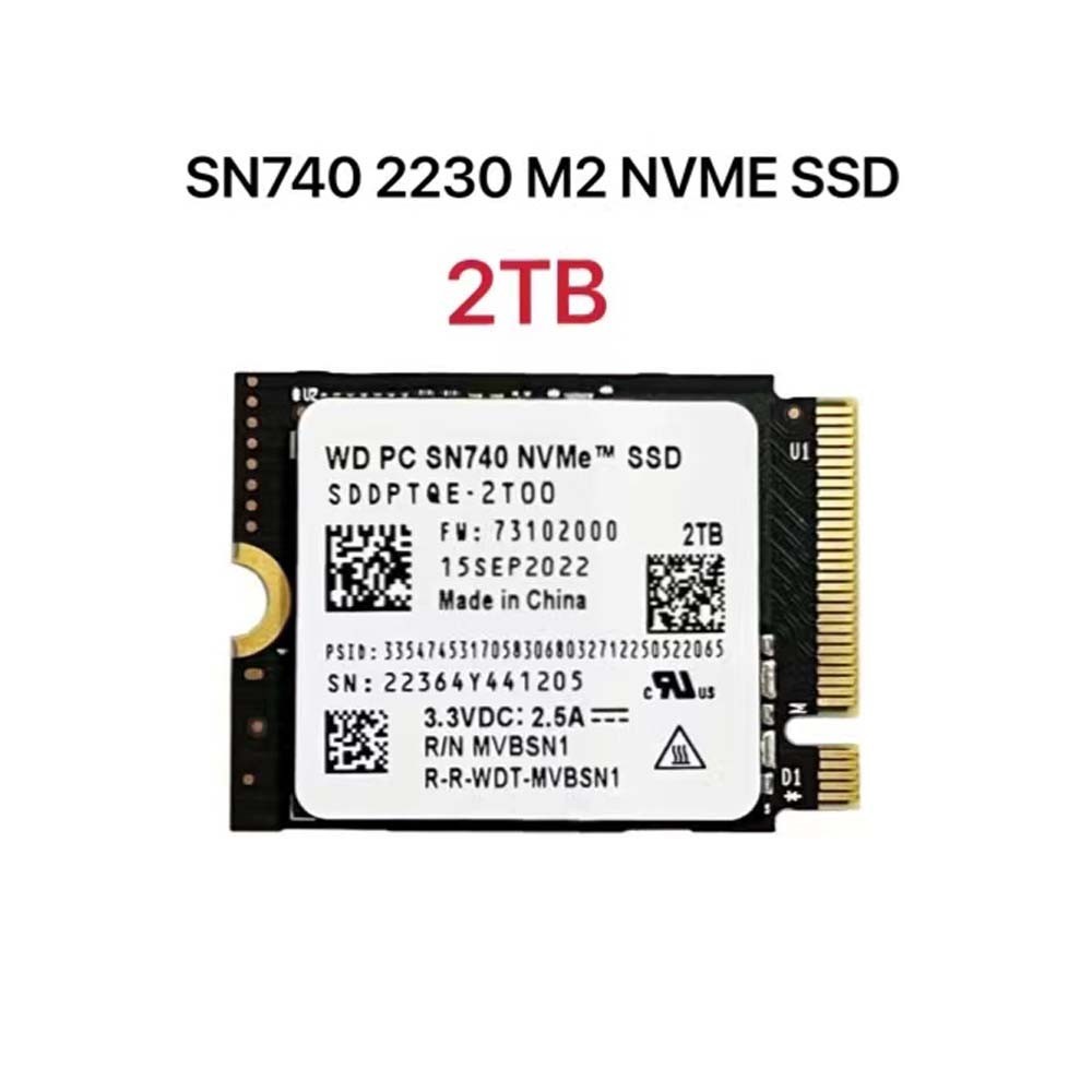 New WD PC SN740 M.2 2230 2TB NVME SSD For Steam Deck ASUS ROG Flow X  Laptop