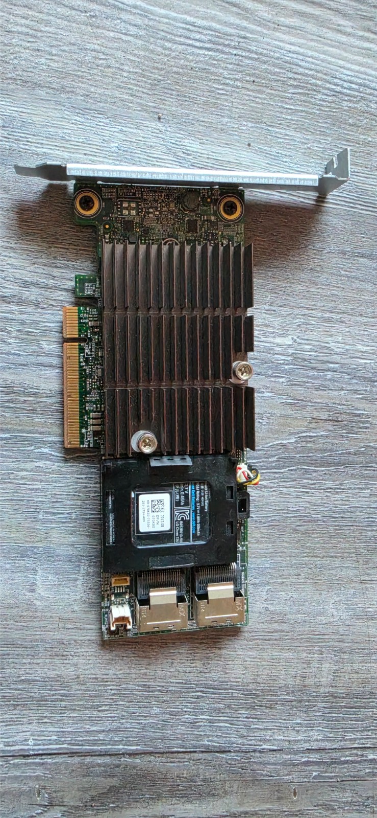 RAID Controller Dual SAS Battery Pack Heatsink Untested As-Is No Returns