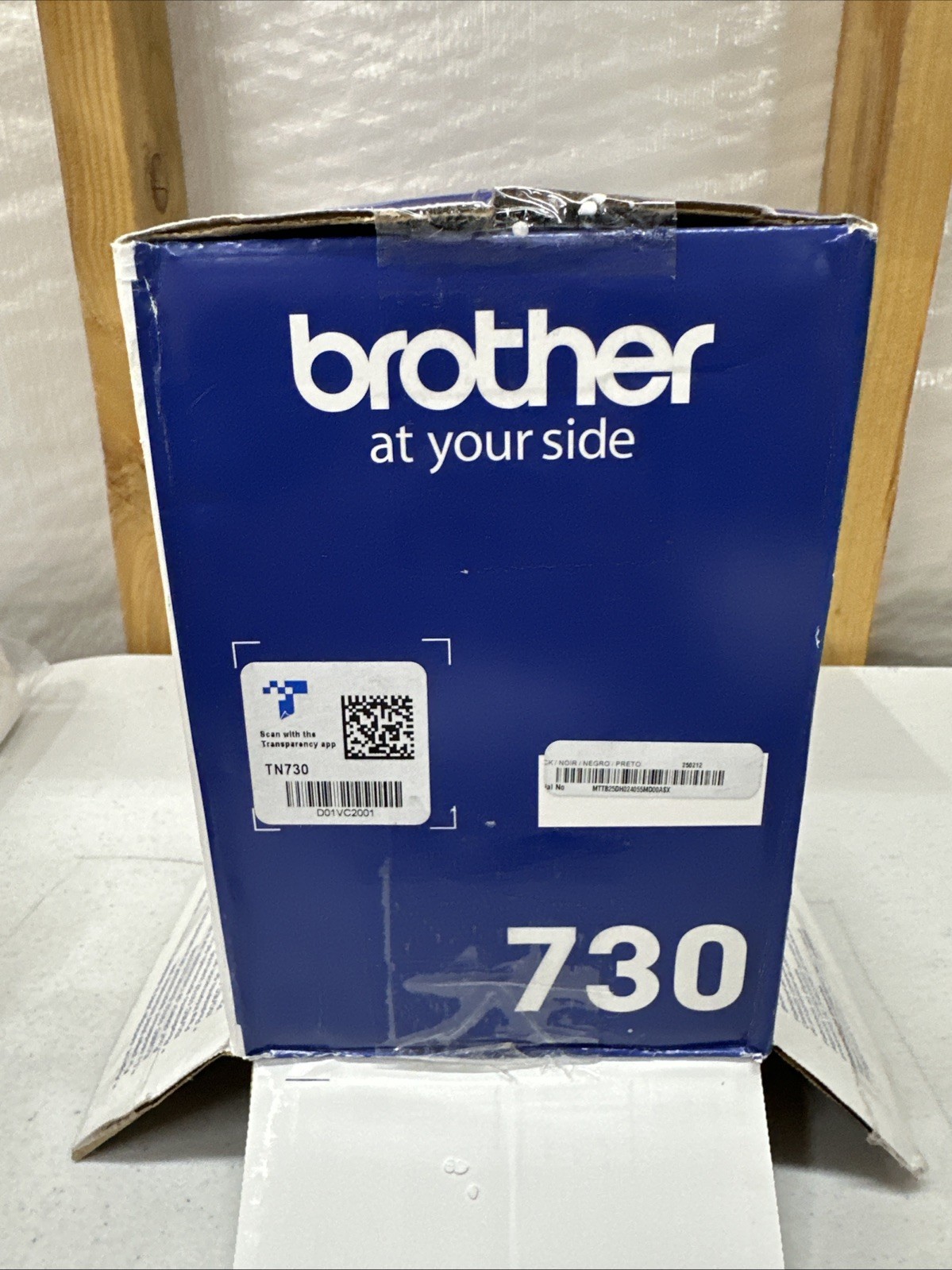 Brother Genuine TN730 Standard Yield Black Toner Cartridge HL-L2350DW/MFCL2710DW