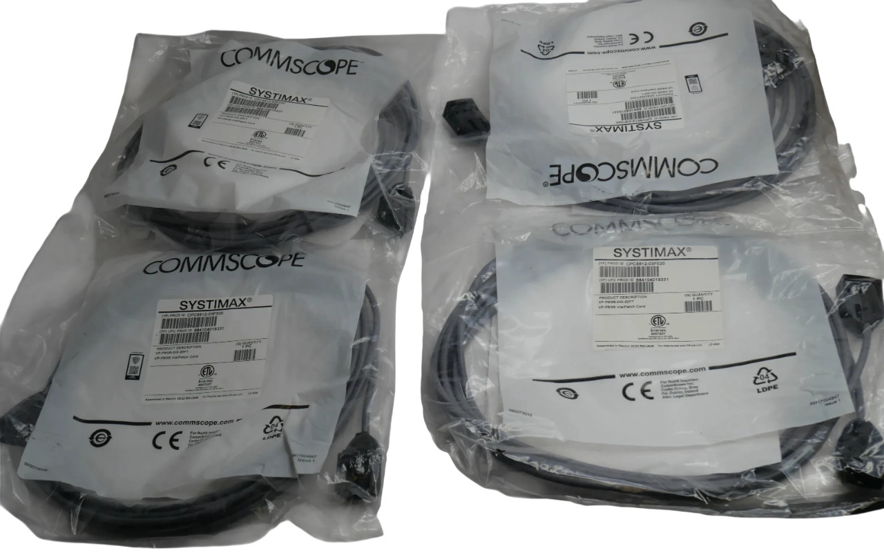 Lot 4 Commscope Systimax VP-P8GS-DG-20FT  - 
