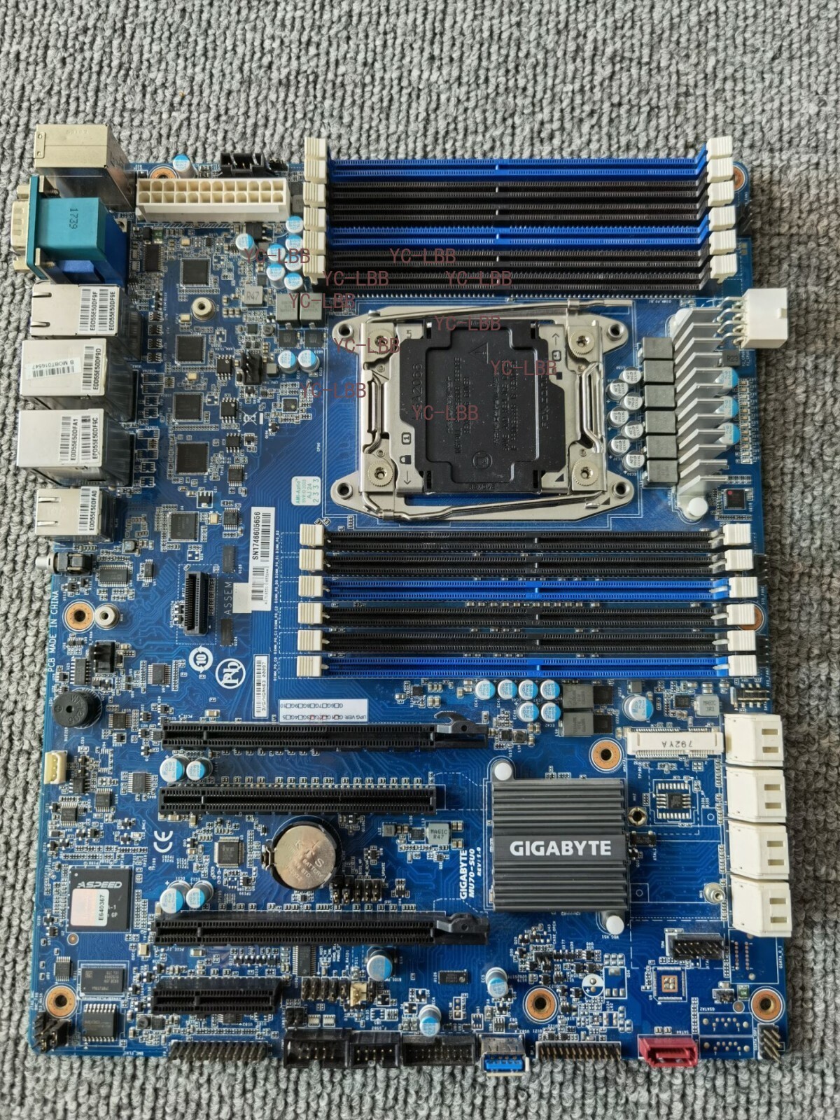 GIGABYTE MU70-SU0 Intel Chipset C612 Xeon E5 DDR4 LGA 2011-3 Server Motherboard-