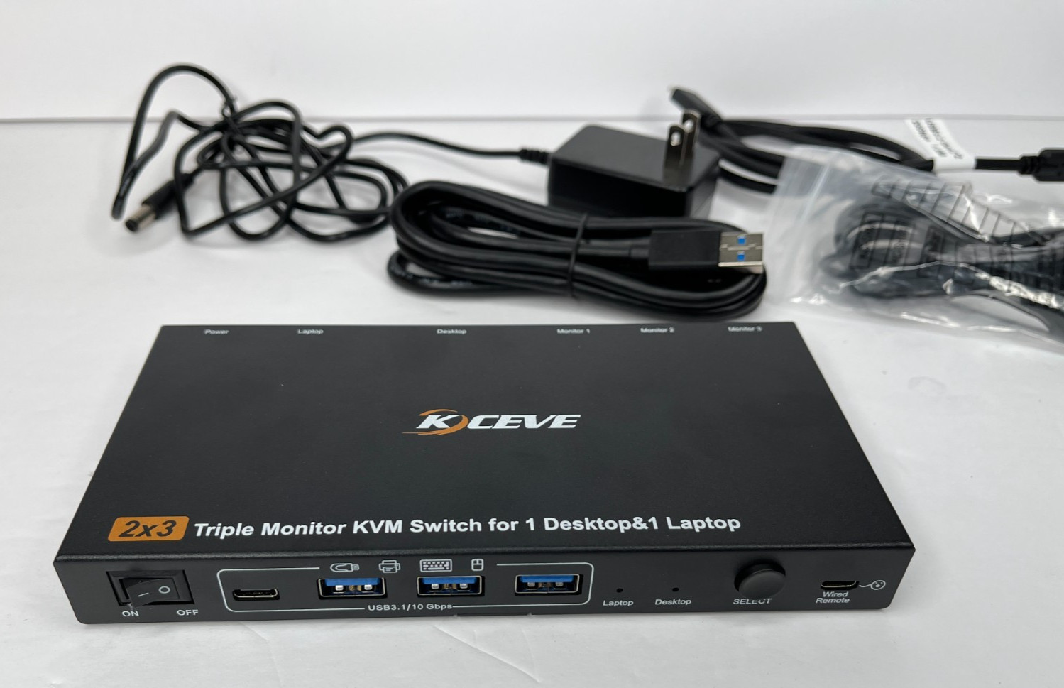 USB C DP KVM Switch 2 Computers 3 Monitors,4K/1080P@60Hz MST KVM Switch for 1 PC