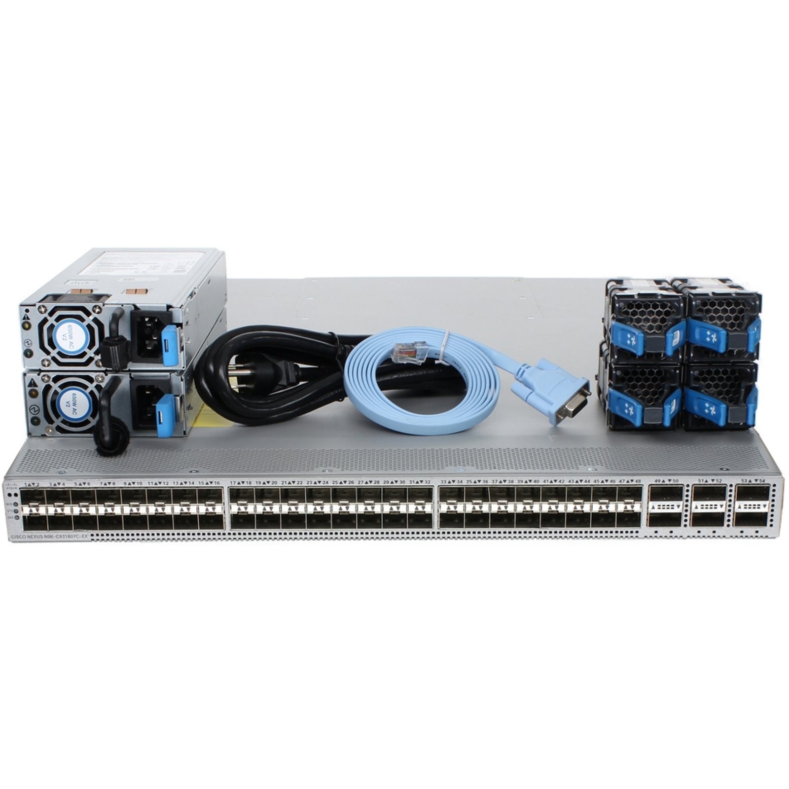 Cisco Nexus N9K-C93180YC-EX 48P SFP28 6P QSFP28 PE LAN Ent Switch