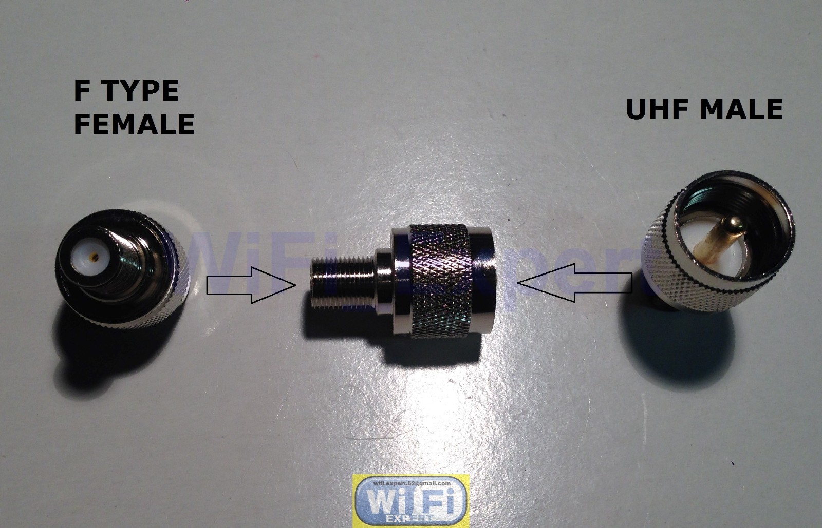 1 x F Female plug to UHF PL259 PL-259 Male RF coaxial Adapter RF Connector USA