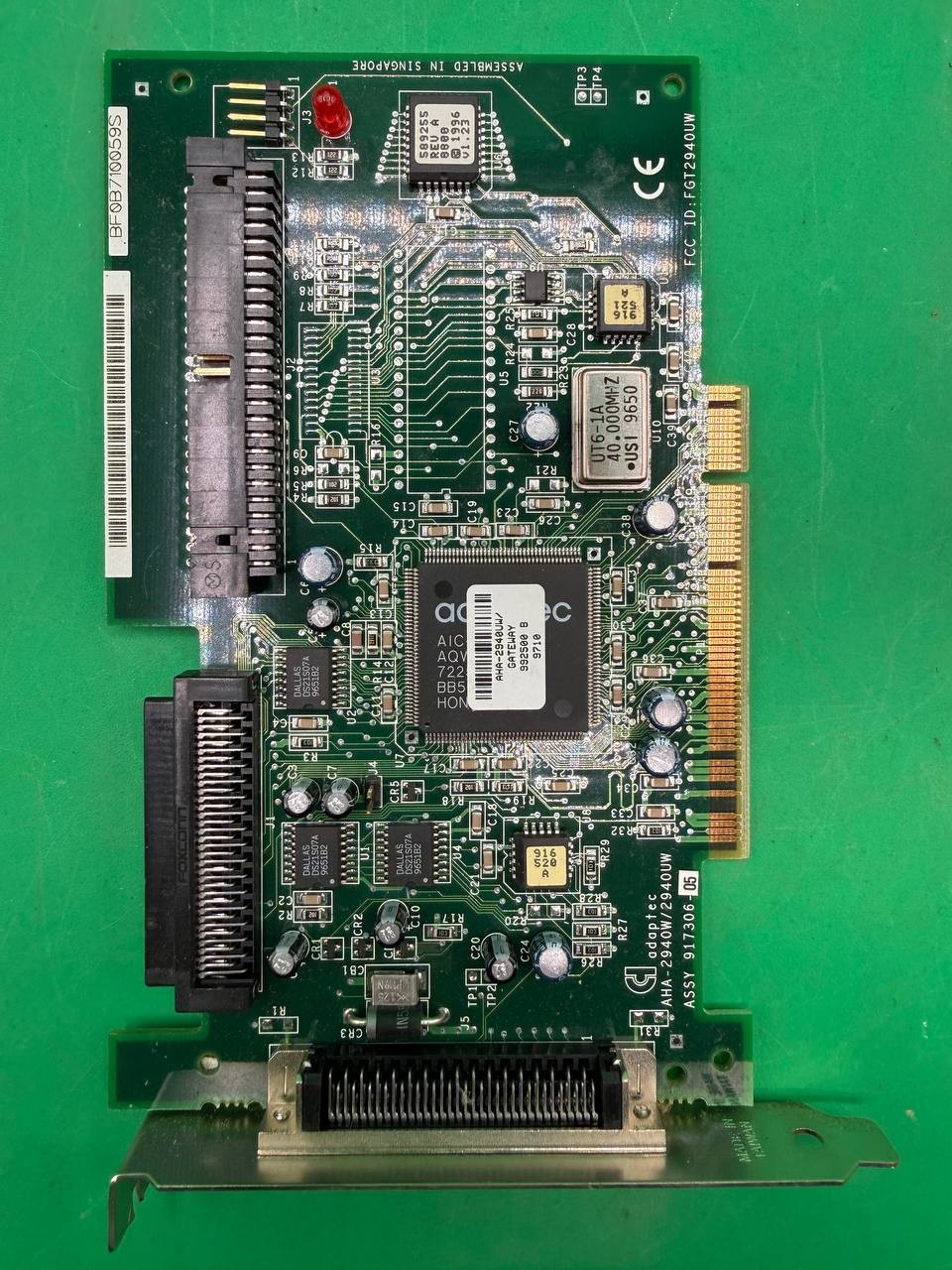 Adaptec AHA-2940UW PCI Ultra Wide SCSI Controller Card Gateway TC