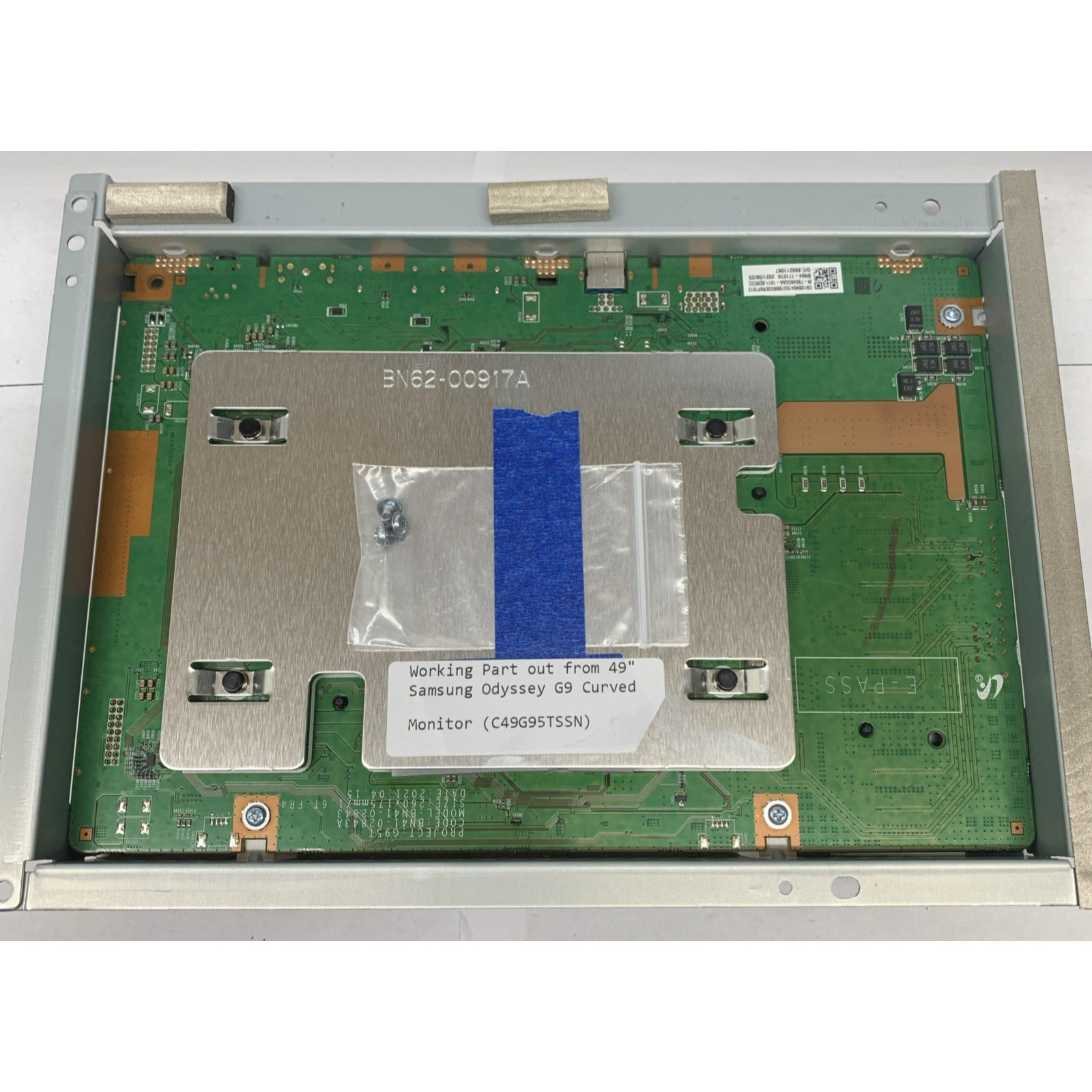 SAMSUNG BN94-16145A MAIN BOARD w/BN62-00917A HEAT SINK-PS FOR SAMSUNG ODYSSEY G9