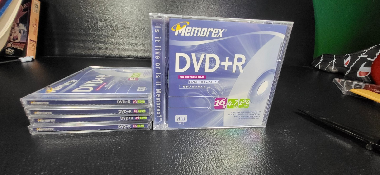 Memorex DVD+RW 5 Pack Rewritable 16x 4.7GB Discs New Read