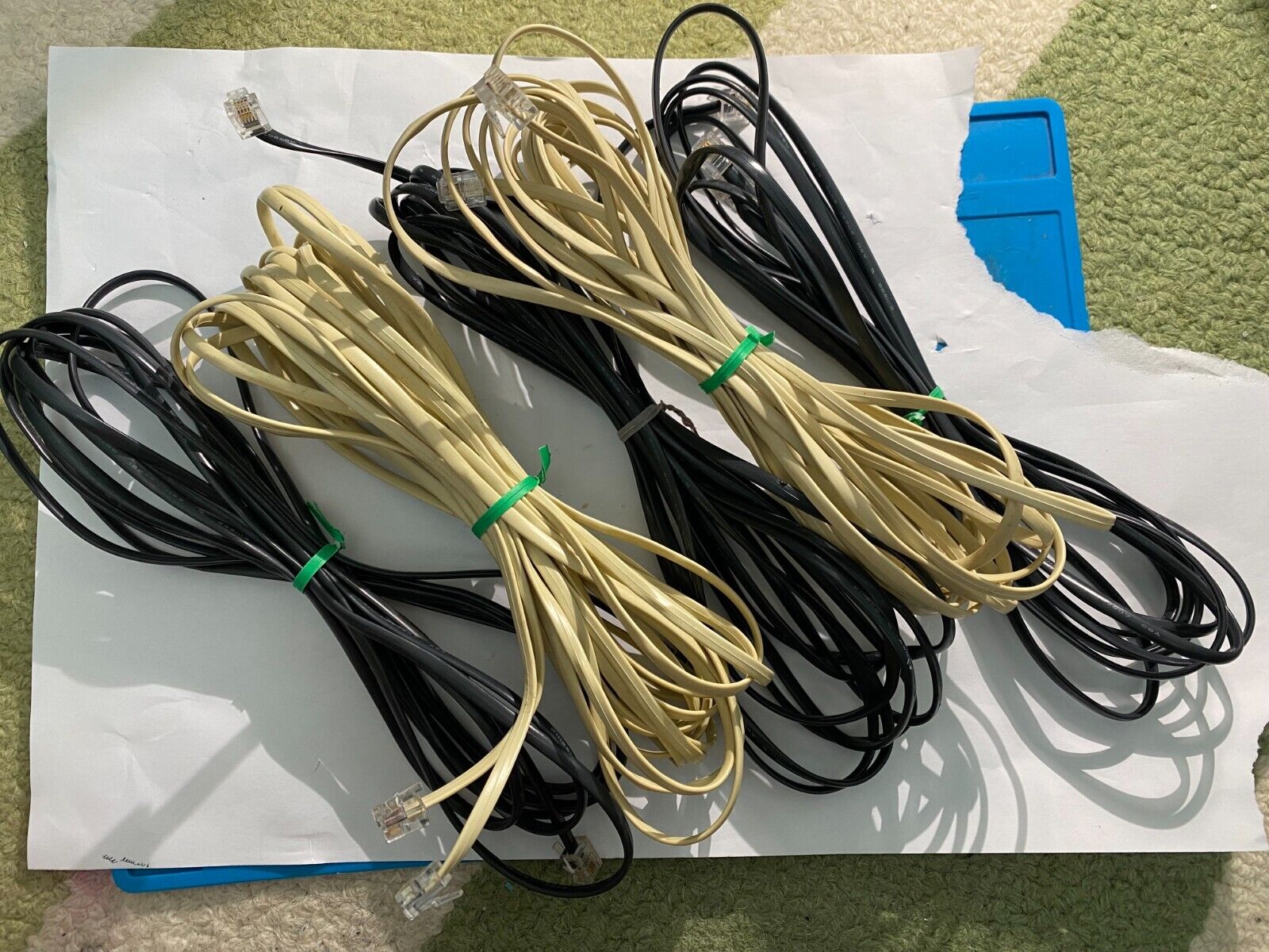 LOT of 5 RJ-11 cables