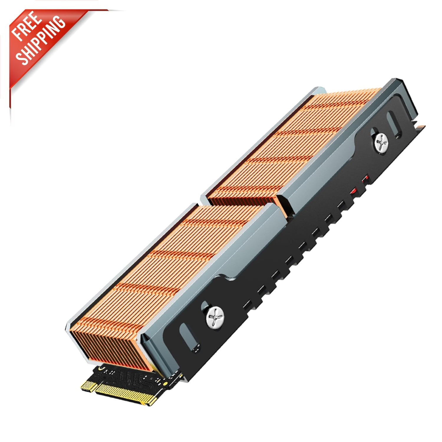 Passive Cooling M.2 Heatsink - Copper Design for Samsung 980Pro & 970 EVO