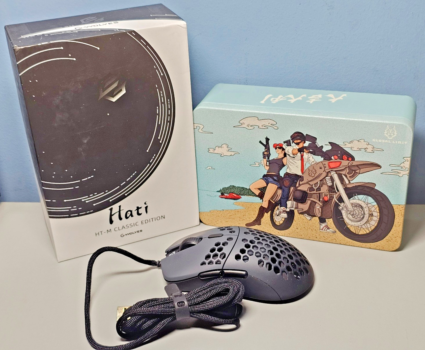 G-Wolves Hati HT-M Classic Edition Black Gaming Mouse HTM3389 New
