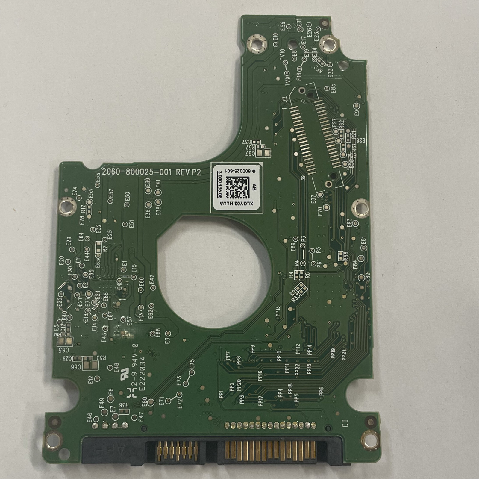 WD WD5000LPCX 2.5" SATA HDD PCB 2060-800025-001 REV P2 FW 01.01A01 5H20J35762