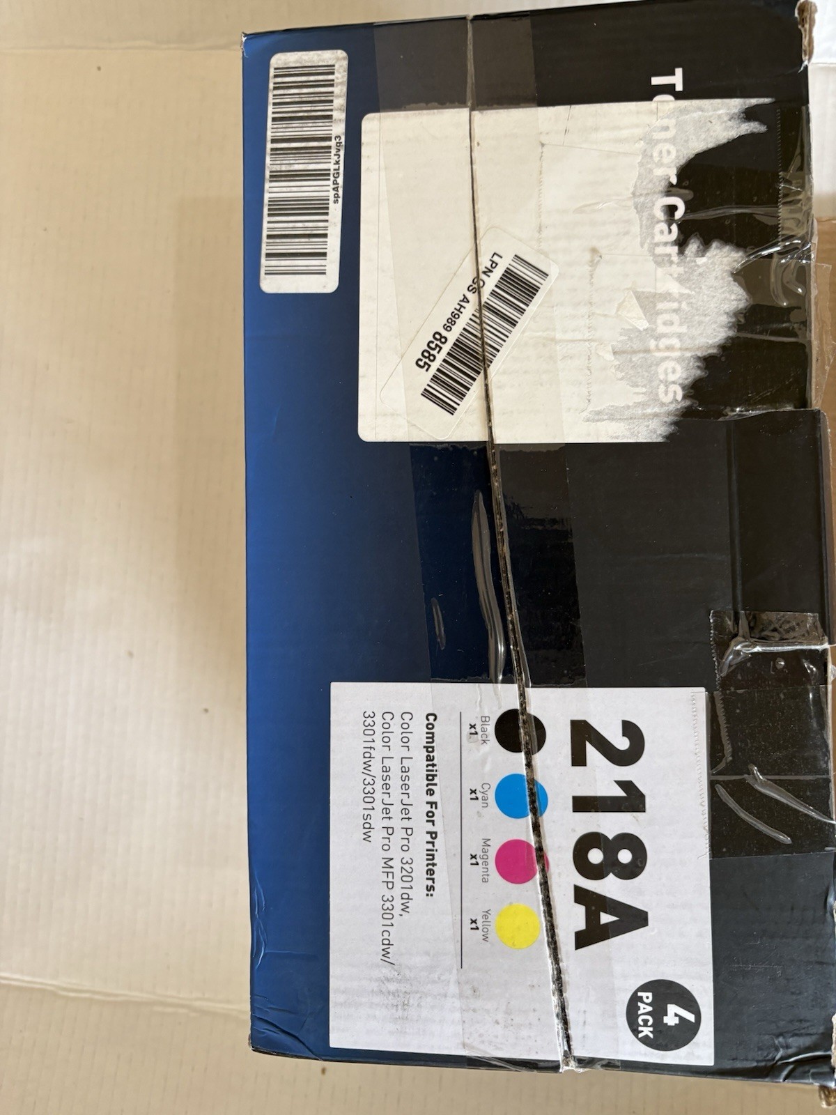 Gaiyeep 218A Compatible Toner 4-Pack W2180A W2181A W2182A W2183A HP