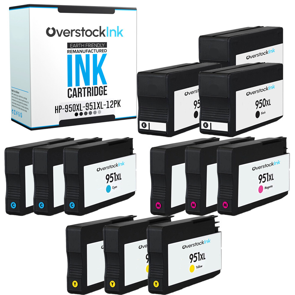 12PK Compatible OSI Printer Cartridges 950XL and 951XL for HP OfficeJet Pro 8600