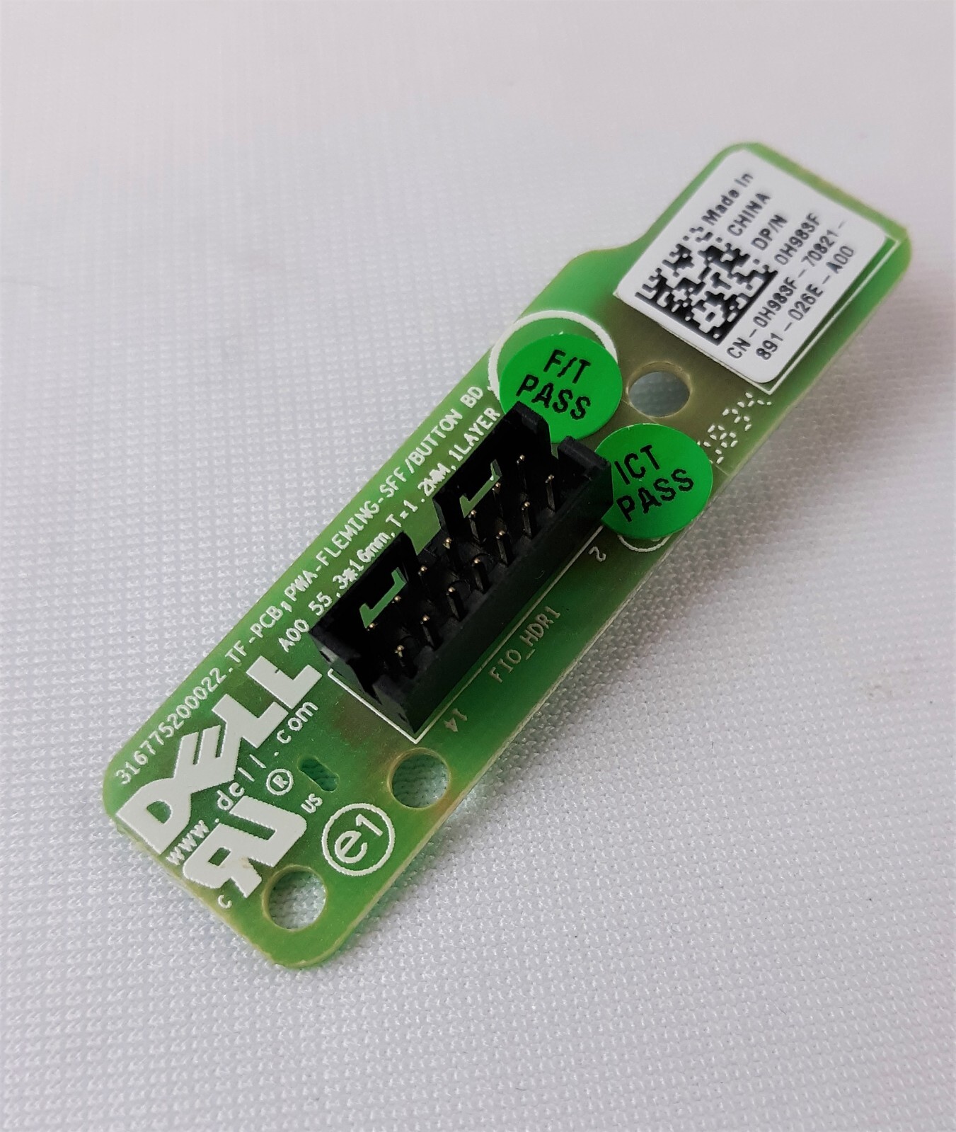 Dell H983F Power Button Card