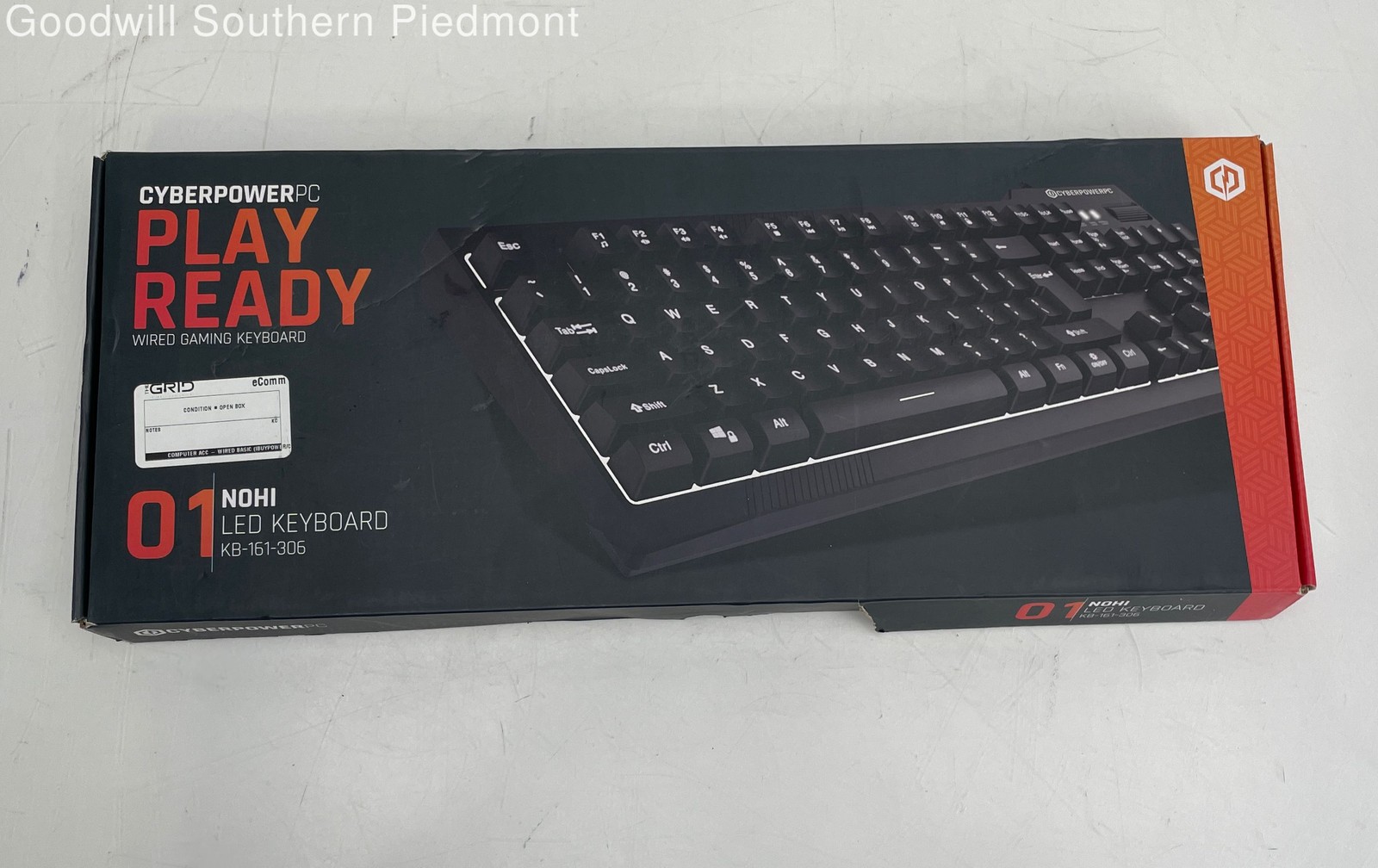 CyberPowerPC Play Ready- KB-161-306 NOHI LED Wired Gaming Keyboard - Open Box