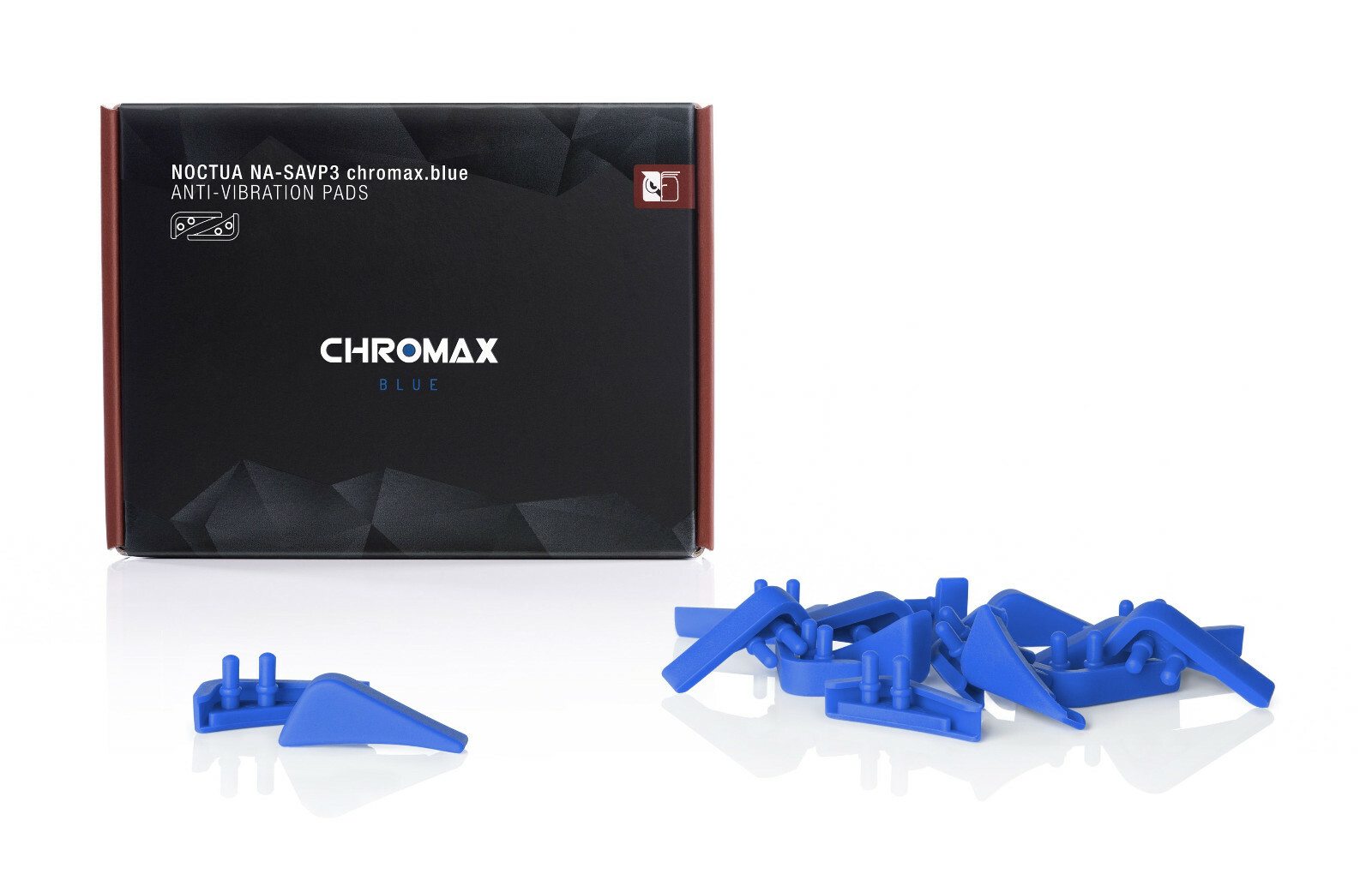 Noctua NA-SAVP3 CH.BU chromax.blue Anti-Vibration Pads (16 unit) Blue NF-A15 FAN
