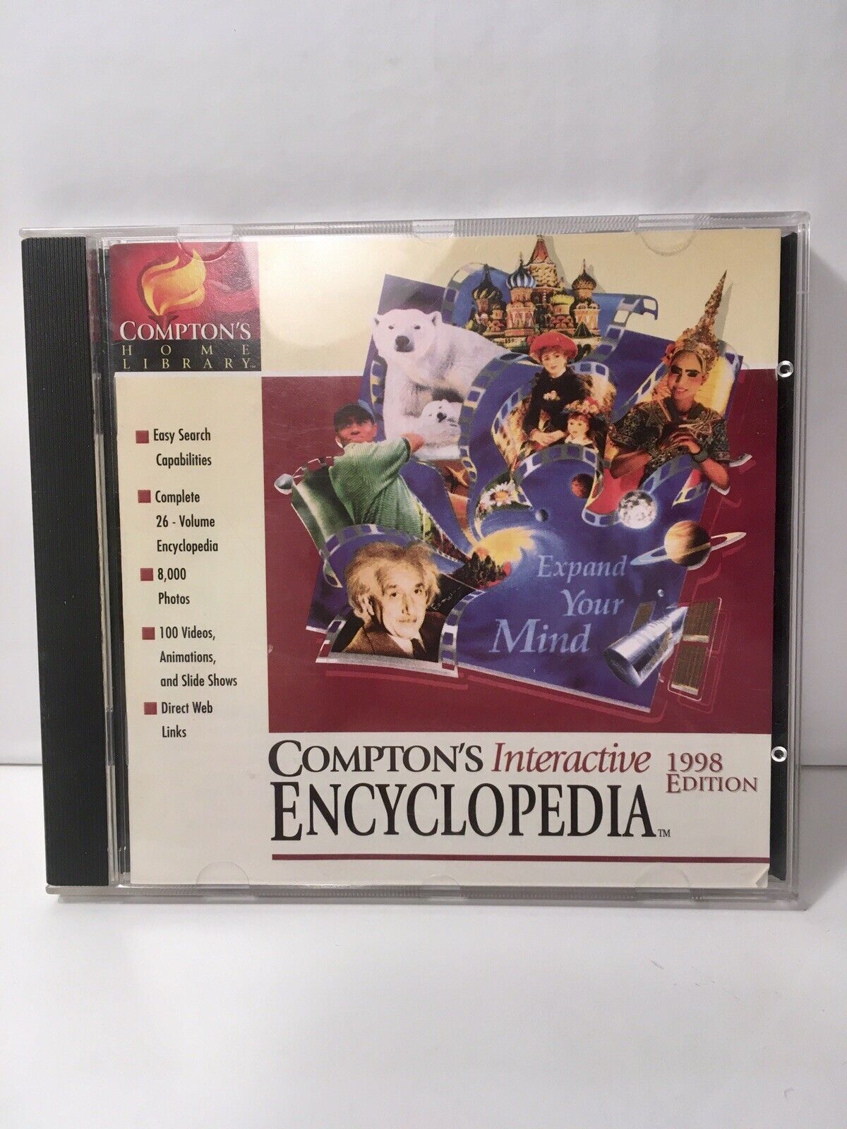 1998 Compton's Home Library Interactive Encyclopedia CD-ROM TLC Software