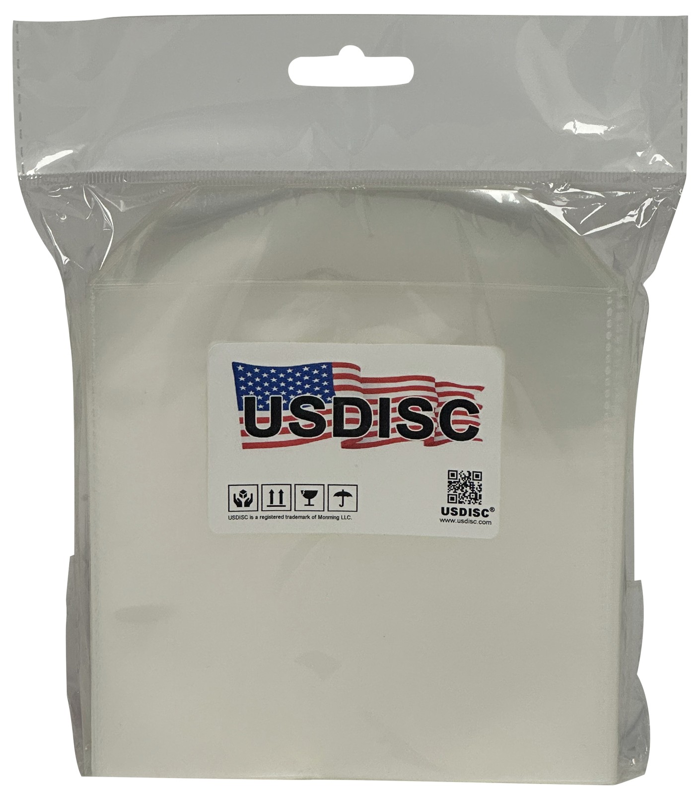 USDISC Plastic Sleeves 4mil 5.2 x 5.1, Stitches, (Clear) Lot