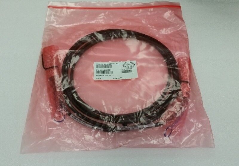 1 lot of 2x Mellanox Technologies MC2206130-003 3M Passive Copper Cable