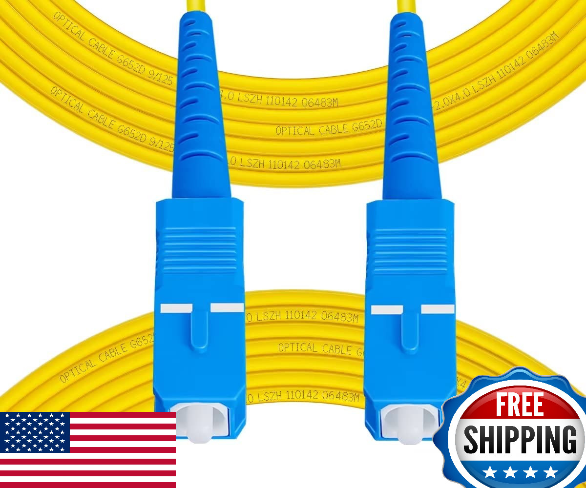 Fibergaga OS2 SC to SC Single Mode Simplex Fiber Patch Cable 0.5-100m LSZH