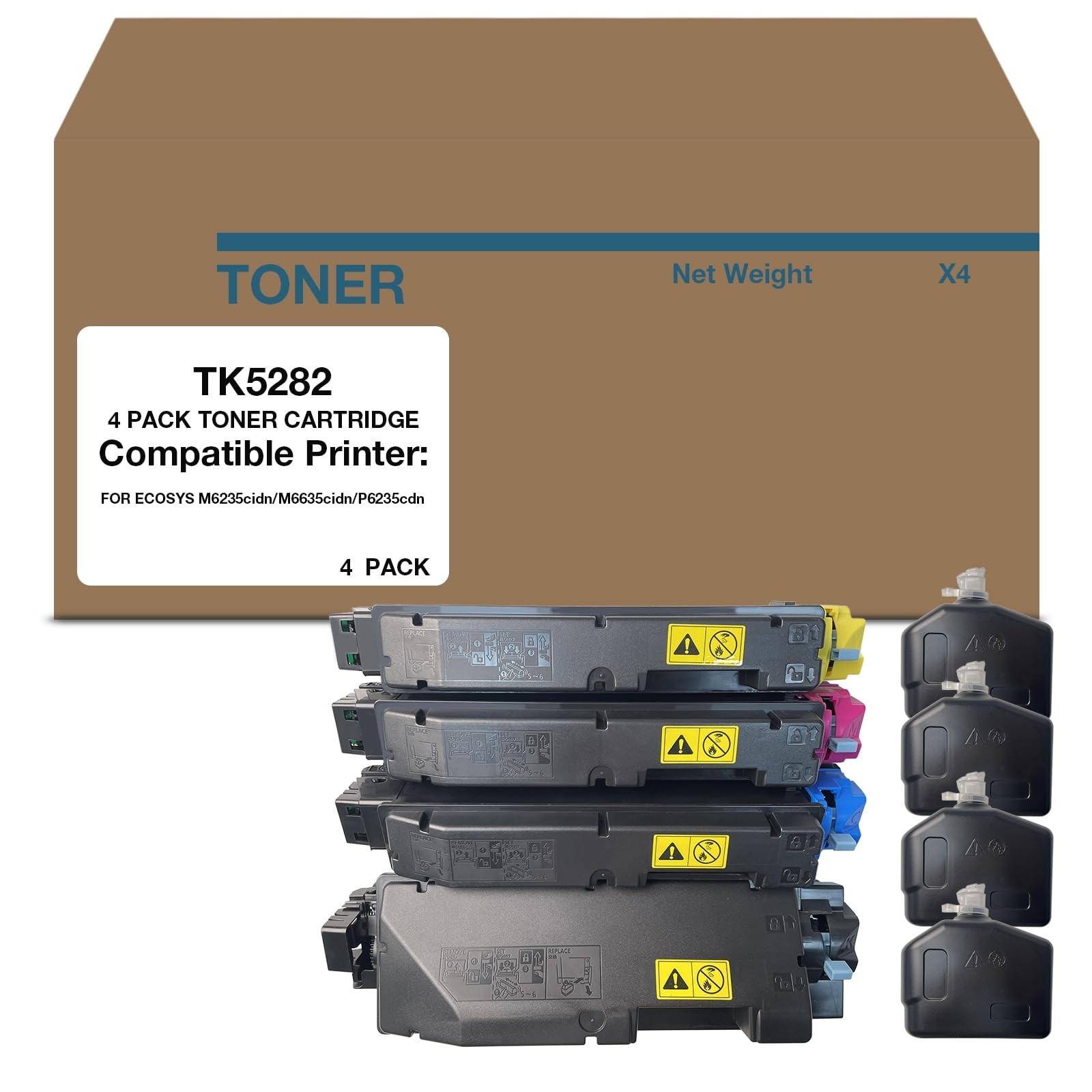 ** NEW Kyocera Toner Cartridges | TK-5282 | Compatible | 4-Pack