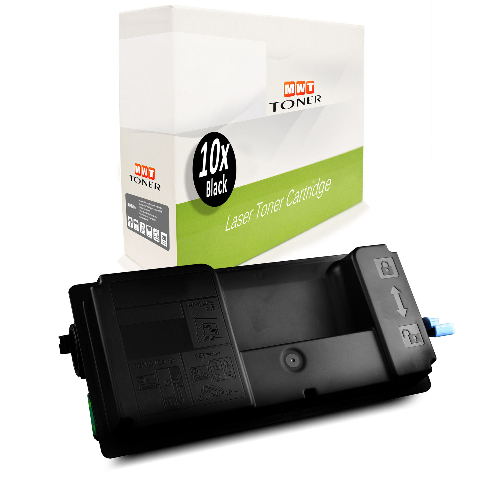10x MWT Toner Replaces 1T02T80UT0/PK3011 Utax P-5032 DN Per Ca. 15.500 Pages