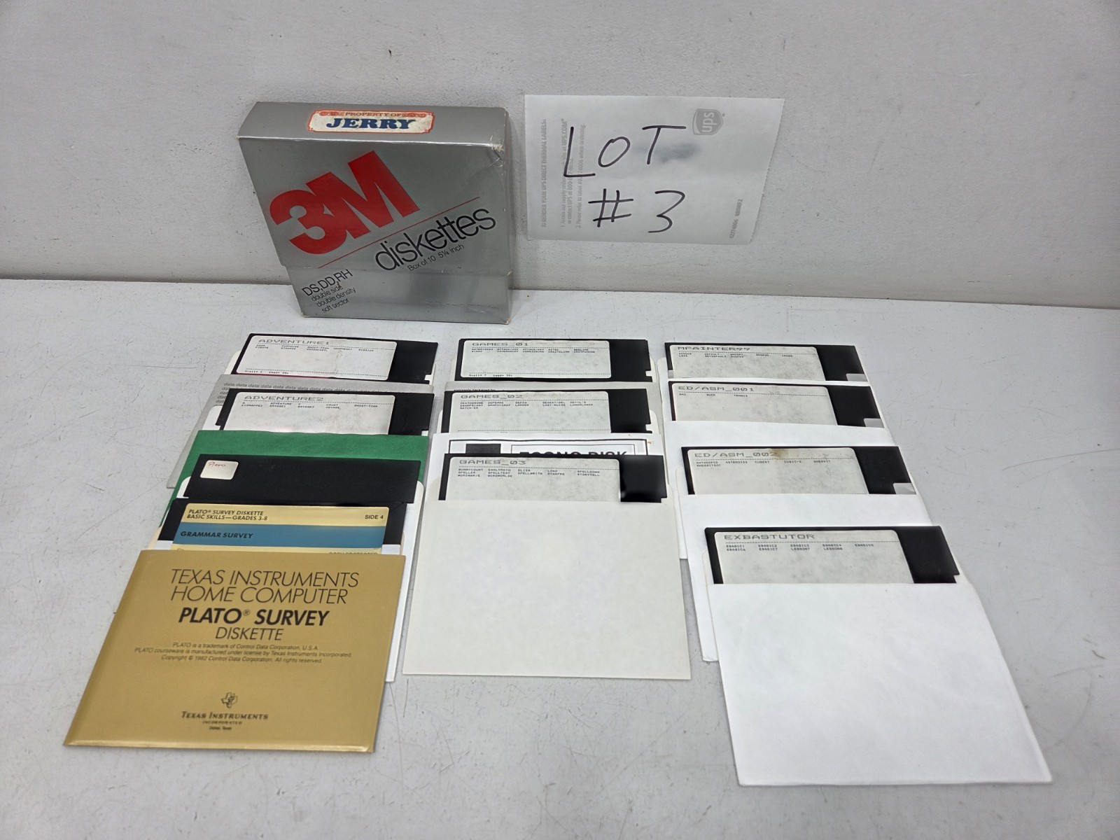 Lot #3 - Vintage 80s 5.25" Floppy Disk Lot Diskette Programs, Games, And Files 