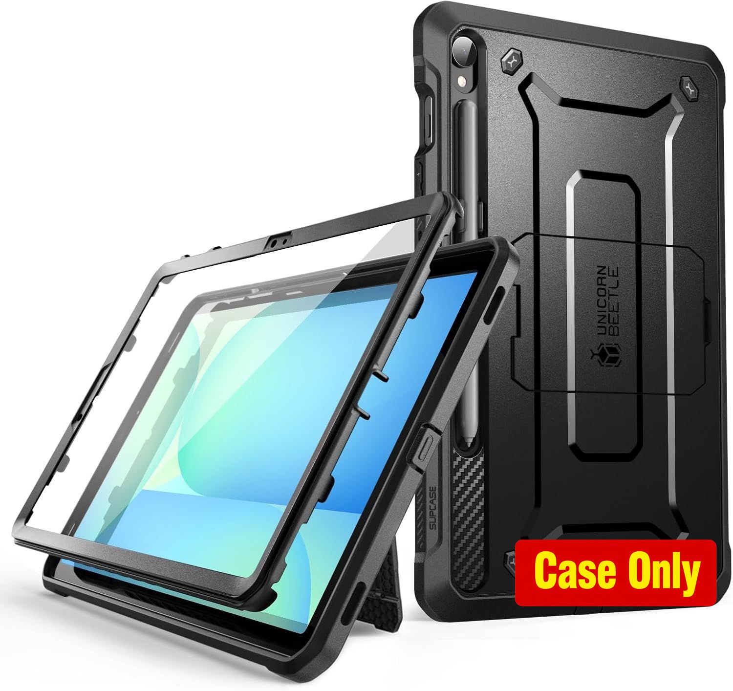 Case for Samsung Galaxy Tab S10 FE 10.9 Inch, Kickstand & Built-in Screen Protec