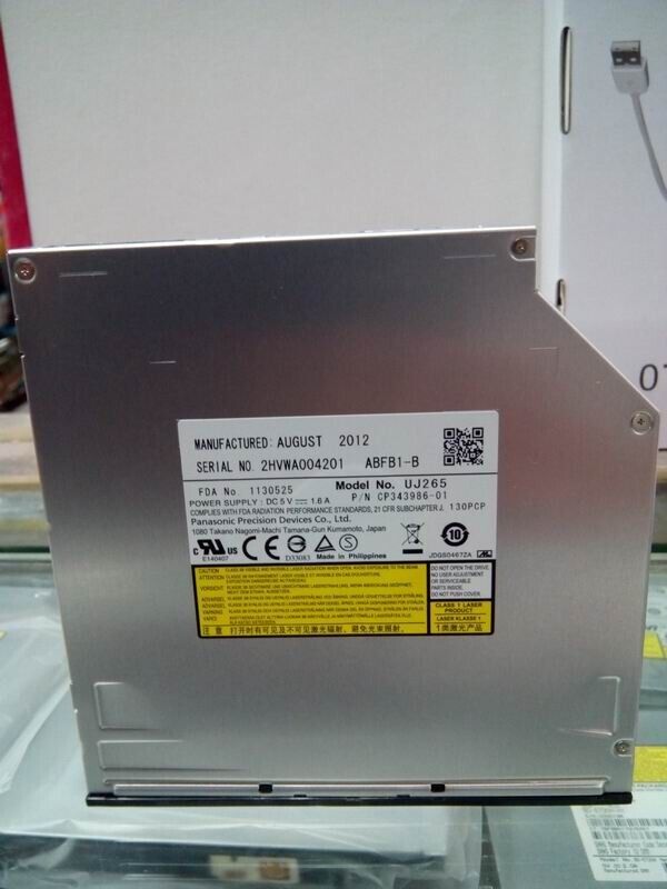UJ-265 For Dell Alienware m18x m17x R3 i5 i7 Slot-in Blu-ray Player Burner Drive