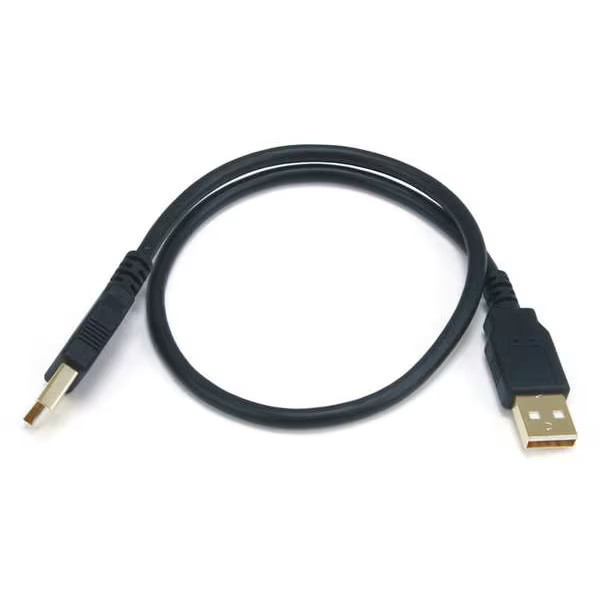 Monoprice Standard USB Cable,Black,18in L 5441 Monoprice 5441 710348847792 Black