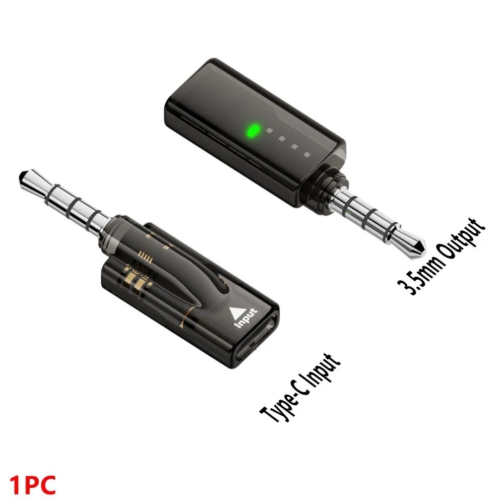 1 PACK USB C to 3.5mm Headphone Plug/Jack Adapter Hi-Res 16bits 48KHz HiFi Sound