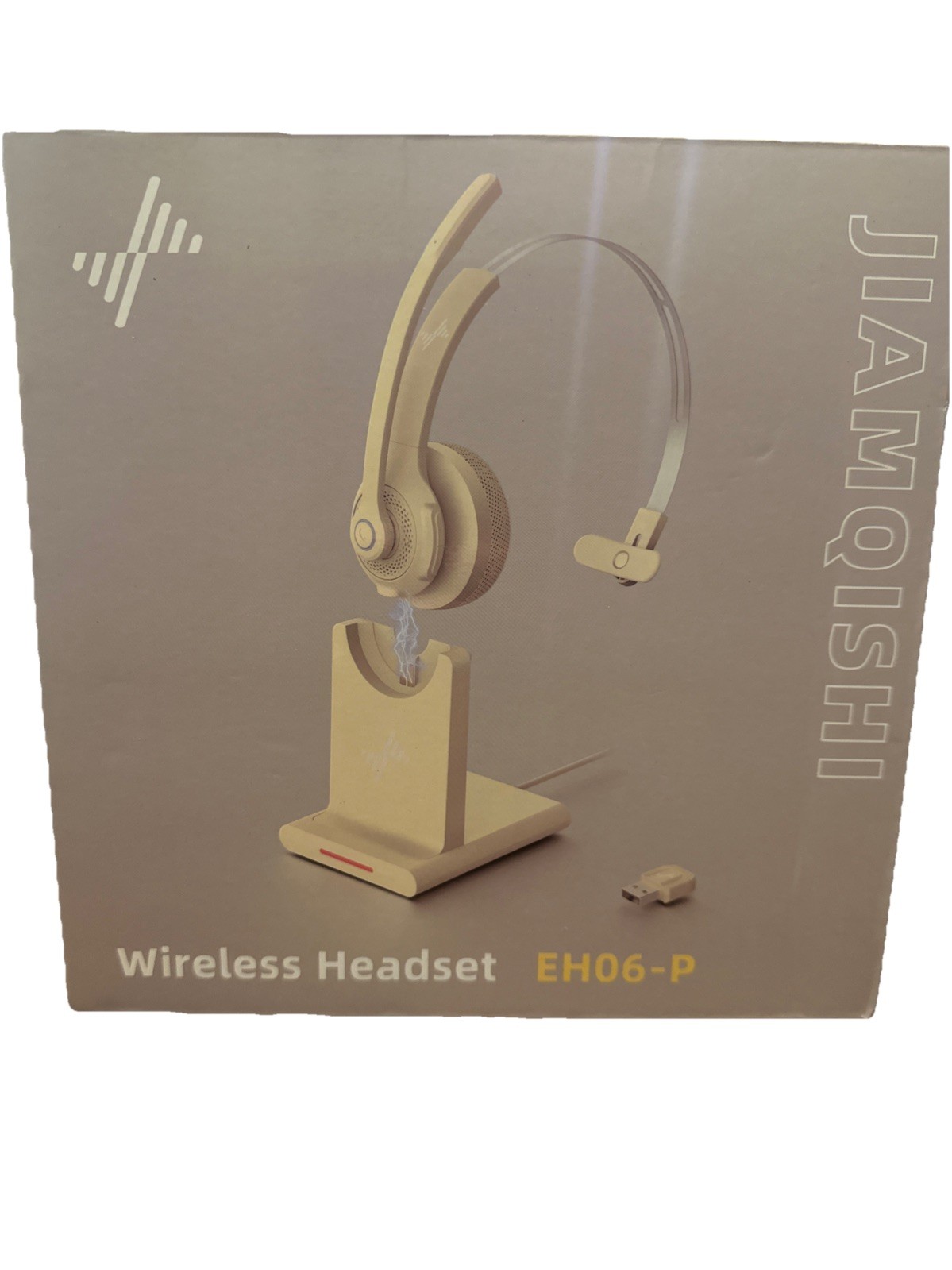 NEW Jiamqishi EH06-P Wireless Headset With Microphone Adjustable & Lightweight