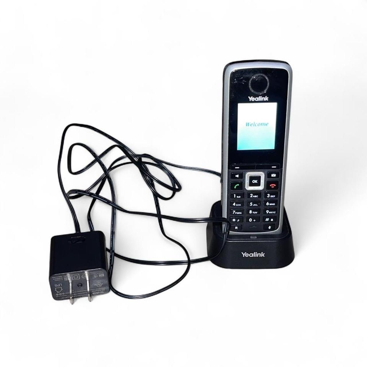 Yealink W52P DECT Cordless IP Phone Black with Base and Charger - Turns On