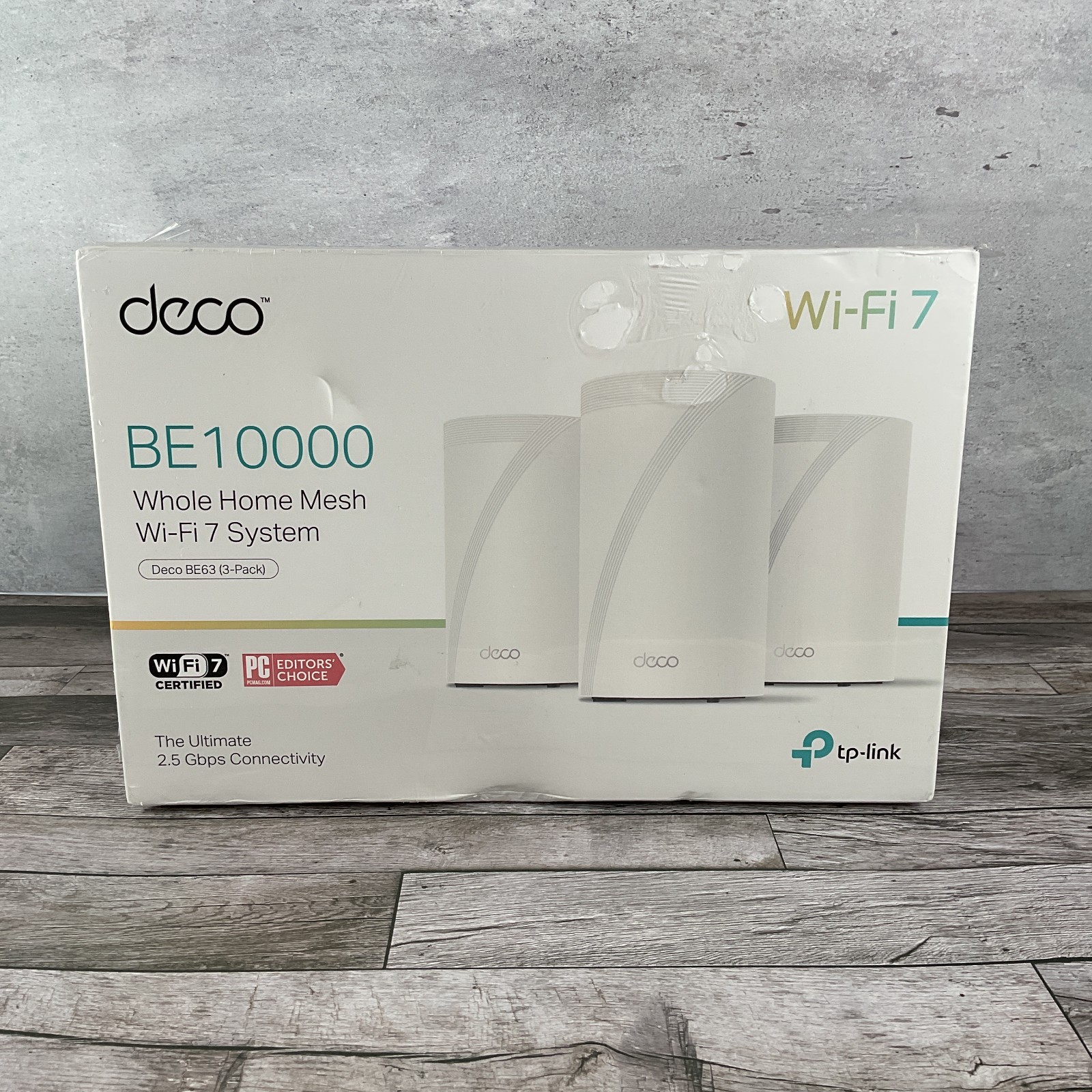 New TP-Link Deco BE10000 Whole Home Mesh Wi-Fi 7 System - 3 Pack (Deco BE63)