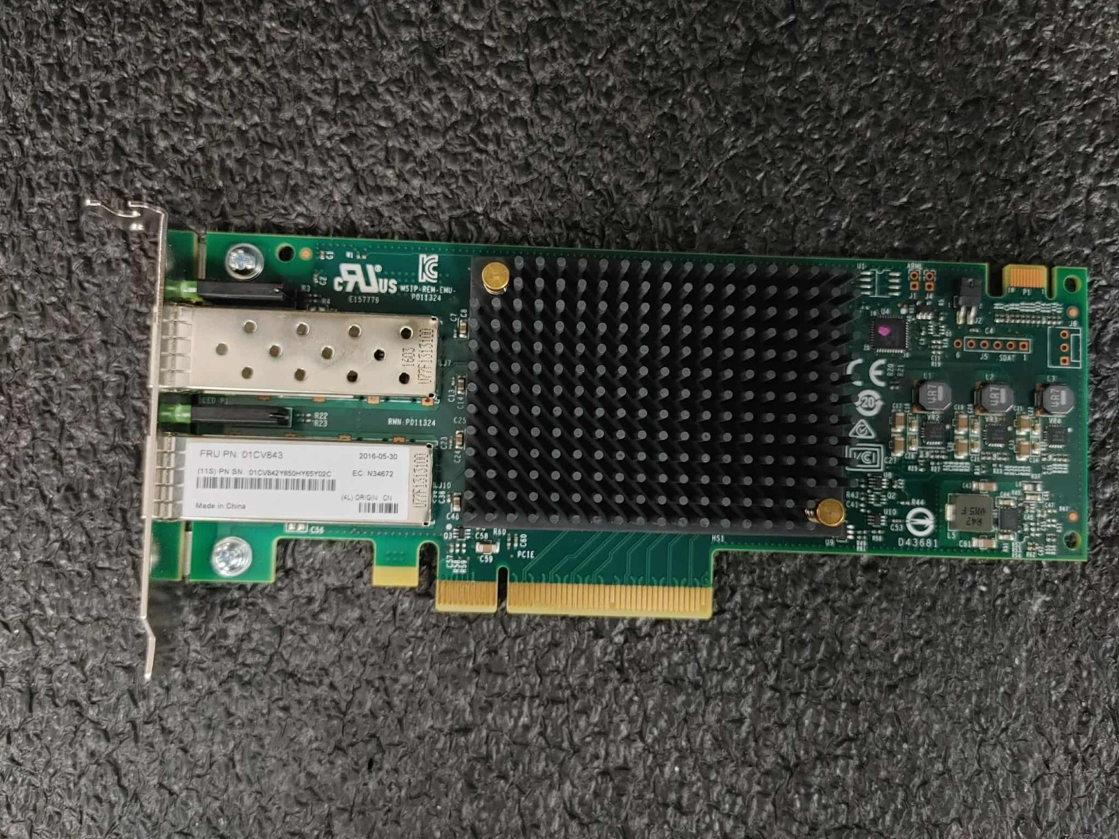 Lenovo 01CV843 Emulex P011324-21G LPE31002 16GB Host Bus Adapter